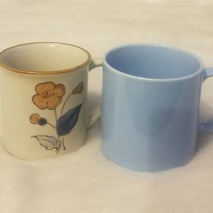 2 Assorted Ceramic Coffee Mugs 90's